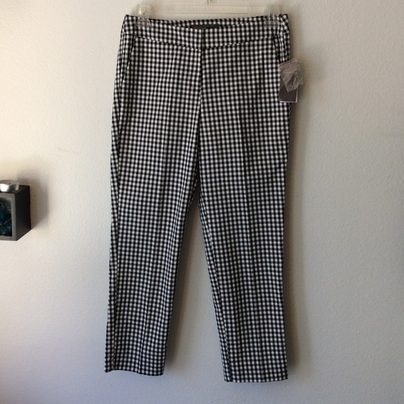 Donna Ricco Pants - NWT Donna Ricco Checkered Capris